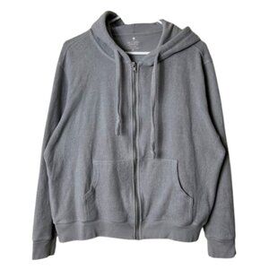 Soft Serve gray the original cloud cotton hoodie full zip unisex M